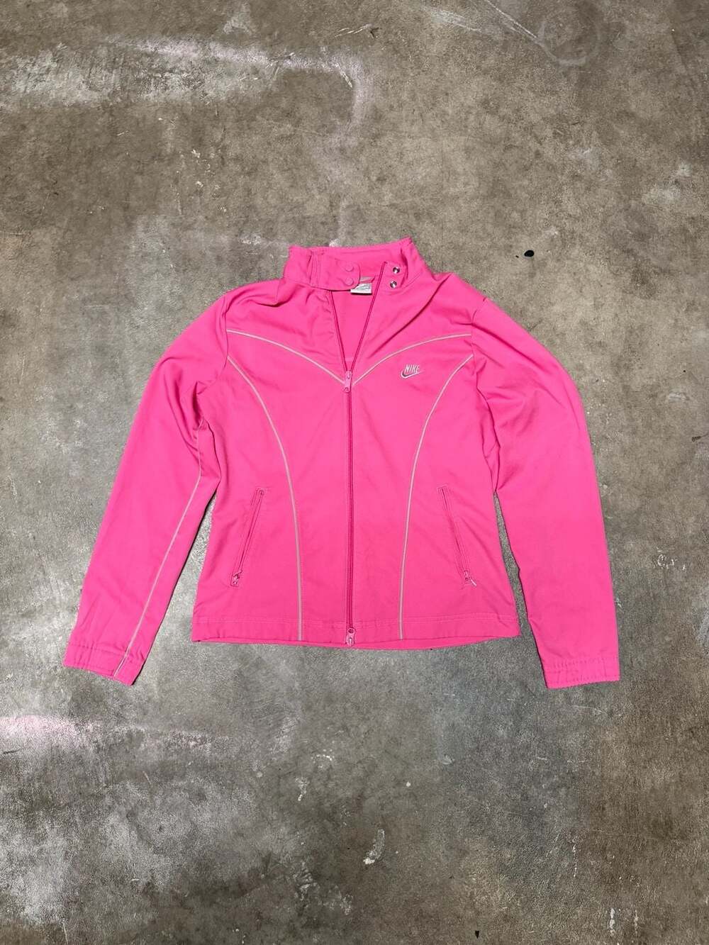 Nike Sportswear Jacket Size M Pink Full Zip Athletic